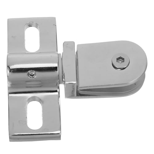 HOMSFOU Drehbares Duschtürscharnier aus Edelstahl Pivot scharnier mit Oberem und Unterem Drehpunkt Rostfrei Langlebig für Glas Badezimmertüren Inklusive Montageset von HOMSFOU