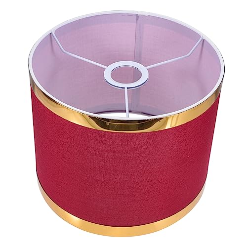 HOMSFOU Drum Lampenschirm Einfach Zu Montieren Für Tisch Und Stehlampen Design Weinrot Für Und Schlafzimmer von HOMSFOU