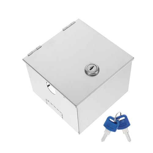 HOMSFOU Edelstahl Steckdosen-schutzbox Mit Schloss Wetterfeste Abdeckung Für Elektrische Anschlüsse Im Außenbereich Kindersicher Und Diebstahlsicher Einfache Installation von HOMSFOU