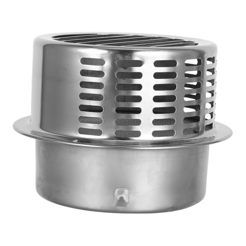 HOMSFOU Edelstahl Windschutzhaube mit Regenhaube für Außenwand Lüftung Abdeckung Wetterfeste Dunstabzugshauben Entlüftung Korrosionsbeständig für Küchen Trockner abluft von HOMSFOU