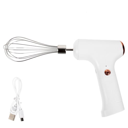 HOMSFOU Elektrischer Schneebesen Handmixer Elektrischer Handmixer Kuchenmixer Milchaufschäumer Handmixer Zum Backen Handmixer Lebensmittelmixer Handmixer Kabelloser von HOMSFOU