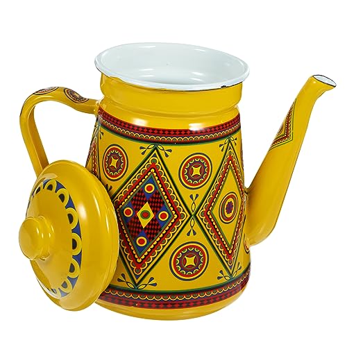 HOMSFOU Heimzubehör Emaille-Kaffeekanne Teebehälter Türkische Teekanne Vintage-Teekanne Teekessel Herd Teekessel Emaille-Teekanne Türkei Täglicher Gebrauch Emaille-Kaffeekanne Teekessel von HOMSFOU