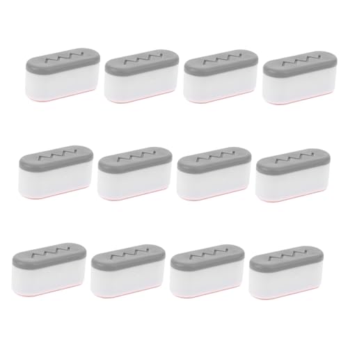 HOMSFOU Erhöhte Silikon-WC-Sitz-Stoßstangen mit starkem Kleber für verbesserte Stabilität, Spritzschutz, ergonomisches Design, kompatibel mit Badezimmer-Armaturen zu Hause, Hotel, Krankenhaus von HOMSFOU