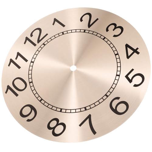 HOMSFOU Ersatz Wanduhr Selbstgemacht Quarz Uhrwerk Aluminium Ziffernblatt für Bastelarbeiten Kompatibel mit Verschiedenen Uhren von HOMSFOU