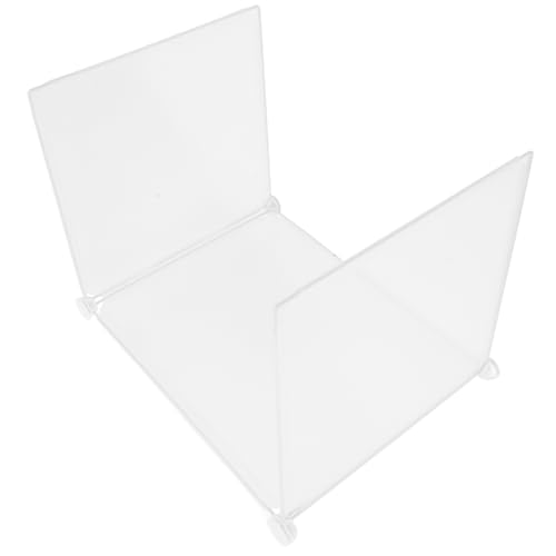 HOMSFOU Esstisch -Isolationsplatte Kind Bildschirme Barrieren Student Schutz schreibtische Schreibtischteiler fürs Büro Klassenzimmer -Schreibtischteiler Desktop-Trennwand pp Transparent von HOMSFOU