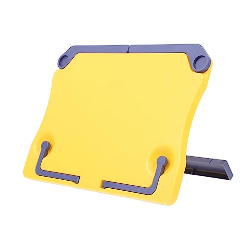 HOMSFOU Faltbarer Buchständer Verstellbarer Leseständer für Kompakter Notenständer mit Praktischem Design Multifunktionales Bücherregal Gelb HOMSFOU Faltbarer Buchständer Verstellbarer Leseständer für Kompakter Notenständer mit Praktischem Design Multifunktionales Bücherregal Gelb von HOMSFOU