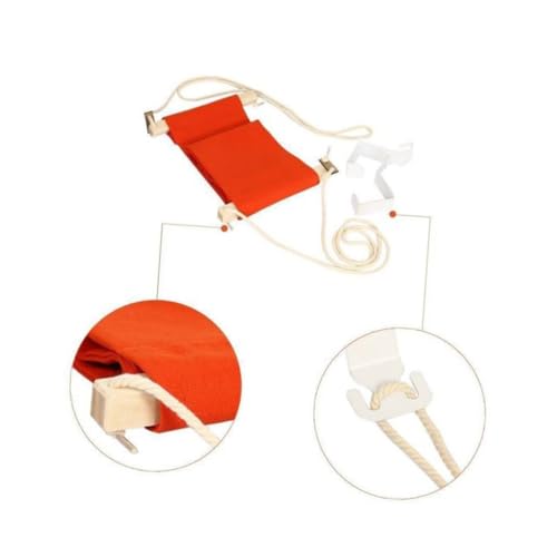 HOMSFOU Fußhängematte Schreibtisch Fußstütze Verstellbar Bequemer Fußhocker Büro Ergonomisch Leicht Langlebig Geeignet für Home Office Orange von HOMSFOU