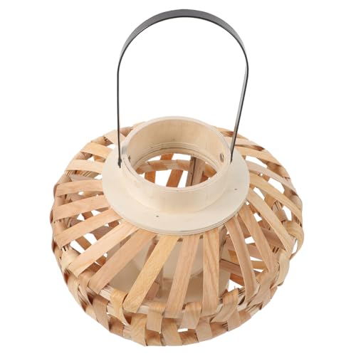 HOMSFOU Gewebter Kerzenhalter, Retro, dekorative Laterne für Zuhause, rustikales hängendes Design für Partys, Veranstaltungen, langlebig, elegant, Tischdekoration, Einweihungsfeier von HOMSFOU