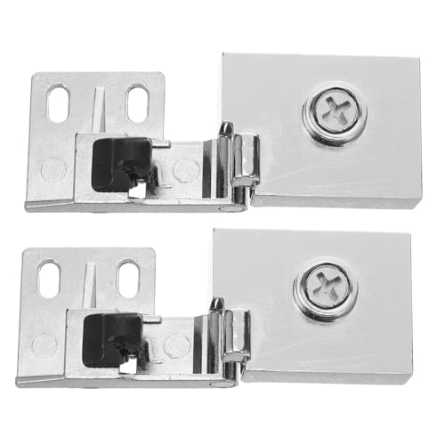 HOMSFOU Glas Türscharniere Metall Eckschutz No-drill Glas Scharniere für Vitrinen und Schaukasten mit Hoher Tragkraft und Geräuschloser Funktion HOMSFOU Glas Türscharniere Metall Eckschutz No-drill Glas Scharniere für Vitrinen und Schaukasten mit Hoher Tragkraft und Geräuschloser Funktion von HOMSFOU