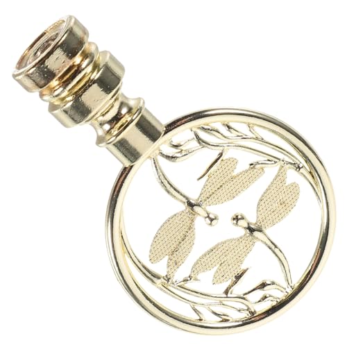 HOMSFOU Goldene Lampenendkappe Tiermotiv Libelle Metall Lampenknauf Schraubverschluss Dekorativ Für Steh und Tischlampen Lampenschirm Zubehör Einfach zu Montieren von HOMSFOU