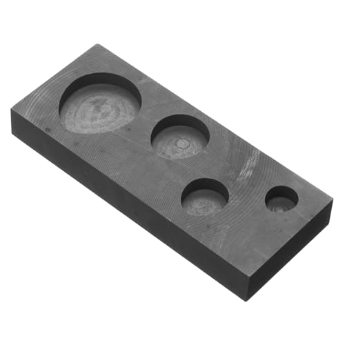 HOMSFOU Graphit Tiegel Barrenform für Hochtemperatur Gießen von Gold Silber und Robuste Graphitform mit Hoher für Analyse Wissenschaft und Bildung von HOMSFOU