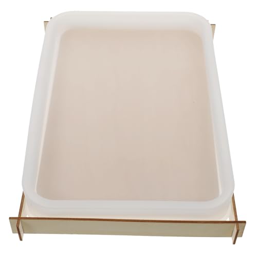 HOMSFOU Große Silikonform für DIY Tablett und Aufbewahrungsbox Wiederverwendbare Langlebige Gießform aus Sicherem Material Glatt und Verschleißfest für Epoxidharzplatte und HOMSFOU Große Silikonform für DIY Tablett und Aufbewahrungsbox Wiederverwendbare Langlebige Gießform aus Sicherem Material Glatt und Verschleißfest für Epoxidharzplatte und von HOMSFOU