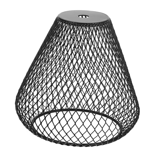 HOMSFOU Hängender Lampenschirm aus Festem Eisen Hohles Metallnetz für Tischlampen Handgefertigter Vintage Vogelkäfig-stil Vielseitig Kompatibel Dekoratives Industrielles Licht für von HOMSFOU