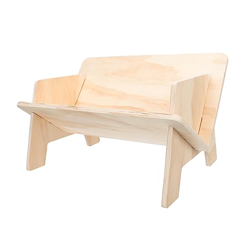 HOMSFOU Holz Schreibtisch Organizer V Förmiger Bücherregal Multi Use Aufbewahrungsregal für Büro und Zuhause Praktisch für Schreibtischlagerung Klassifiziert und Sicher Anwendung von HOMSFOU