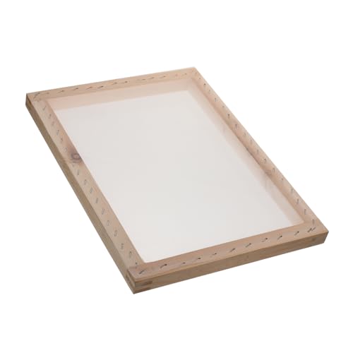 HOMSFOU Holz Siebdruckrahmen für DIY Praktischer Druckrahmen Hochwertigem Holz mit Netz für Kreative Projekte Shirts Taschen und Mehr von HOMSFOU