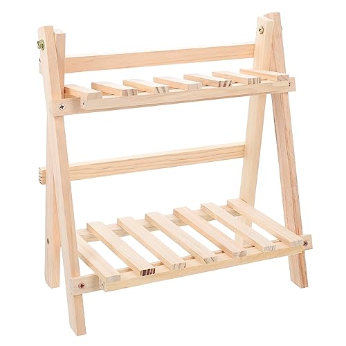 HOMSFOU Schreibtisch-aufbewahrungsregal Aus Holz Kleinigkeiten-Organizer Desktop Tablett Regal Für Schreibtisch Büro Zuhause von HOMSFOU