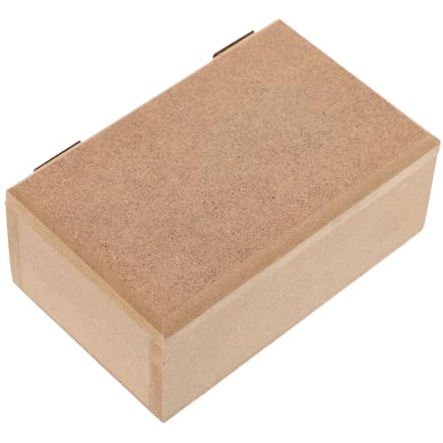 HOMSFOU Holzkiste Klein Mit Deckel Unbehandelte Holzkiste Als Aufbewahrungsbox Leere Holzbox Für Bastelarbeiten Und Handwerk von HOMSFOU