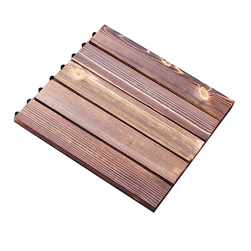 HOMSFOU Holzoptik Terrassenfliese Ineinandergreifend Wetterfest für Außenbereich Balkon Garten Einfache ohne Werkzeug Langlebige Outdoor Deckfliese Holzstruktur HOMSFOU Holzoptik Terrassenfliese Ineinandergreifend Wetterfest für Außenbereich Balkon Garten Einfache ohne Werkzeug Langlebige Outdoor Deckfliese Holzstruktur von HOMSFOU