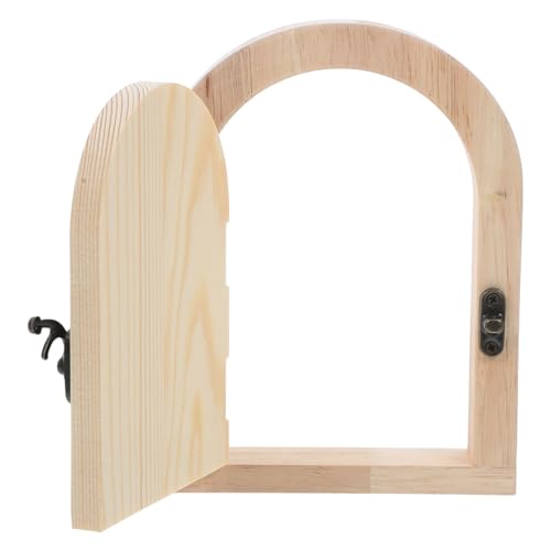 HOMSFOU Holzschalterabdeckung für Wanddekoration Wetterfeste Selbstklebende Steckdose im Türdesign Einfach zu Montieren für Lichtschalter und Steckdosen Minimalistisches Wohnaccessoire von HOMSFOU
