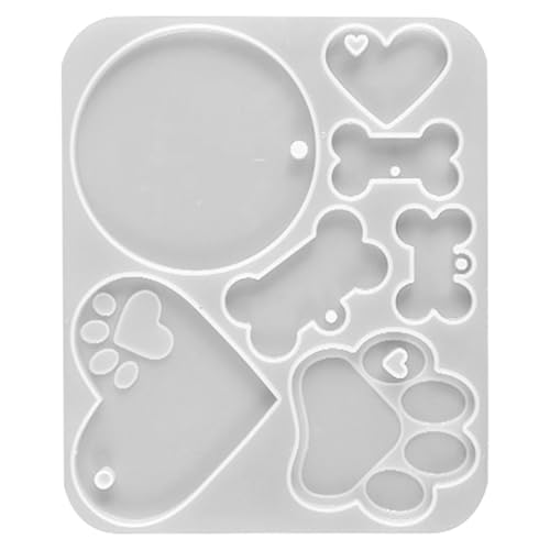 HOMSFOU Hundeknochen Silikonform für Diy Tieranhänger Kreative Gießform Silikon für Epoxidharzbasierte Bastelarbeiten für Haustierliebhaber und Namensschilder HOMSFOU Hundeknochen Silikonform für Diy Tieranhänger Kreative Gießform Silikon für Epoxidharzbasierte Bastelarbeiten für Haustierliebhaber und Namensschilder von HOMSFOU