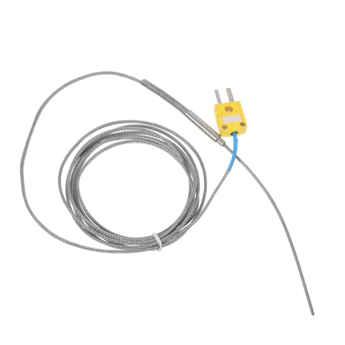HOMSFOU K-type Thermoelementsonde C- C Hitzebeständige Dünne Thermoelement-sensormesssonde mit Stecker Kompatibel Präzise Temperaturerfassung für Industrie und Labor von HOMSFOU