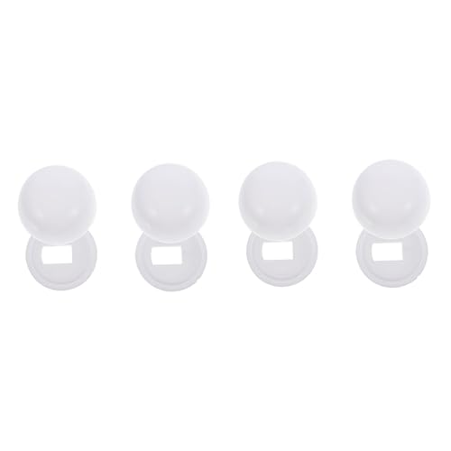 HOMSFOU Kappe Stand Wc 4 Paare Zubehör Für Toilettensitze Klodeckel Toilettendeckel Toilettenkappen Für Den Boden Der Toilette Fänger Badewannenzubehör Wc Ankerschraube Kunststoffzubehör Scharnier von HOMSFOU