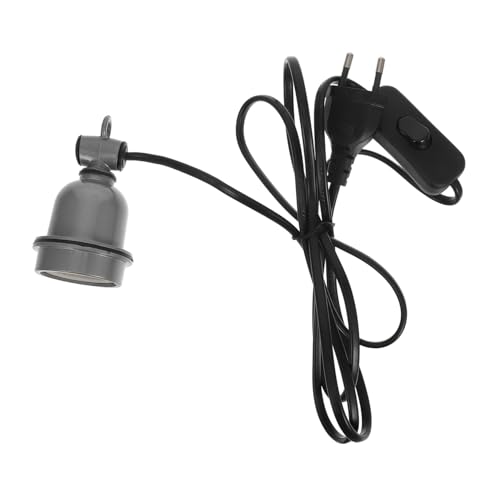 HOMSFOU Keramischer Lampenhalter mit Schalter für Reptilien Flexibler Heizlampenadapter für Echsen Geeignet für Terrarien und Gewächshäuser Kabel Vielseitig Einsetzbar von HOMSFOU