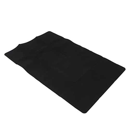 HOMSFOU Kissen für Bürostühle Willkommen waschbar gepolstert schützend Schreibtisch bodenmatte Stuhlmatte Schreibtischstuhl-Teppich bürostuhl Matte Schreibtischunterlage Polyester Schwarz von HOMSFOU
