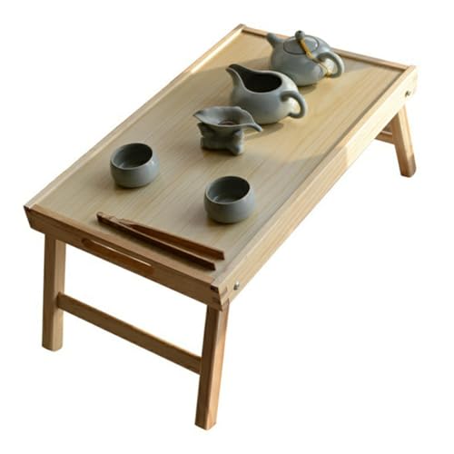 HOMSFOU Klappbarer Tragbarer Serviertisch aus Massivem Holz Stabiler Bett Frühstückstisch Multifunktionaler Laptop Betttisch für Sofa Camping und Outdoor Einsatz Holzfarbe HOMSFOU Klappbarer Tragbarer Serviertisch aus Massivem Holz Stabiler Bett Frühstückstisch Multifunktionaler Laptop Betttisch für Sofa Camping und Outdoor Einsatz Holzfarbe von HOMSFOU