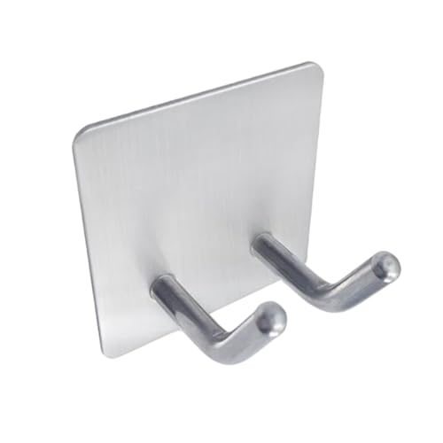 HOMSFOU Klebehaken Multifunktionale Wandhaken für Bad Küche und Wohnzimmer Selbstklebend ohne Bohren Rostfrei für Handtücher Mäntel Hüte und Schlüssel Doppelte Schräge Haken HOMSFOU Klebehaken Multifunktionale Wandhaken für Bad Küche und Wohnzimmer Selbstklebend ohne Bohren Rostfrei für Handtücher Mäntel Hüte und Schlüssel Doppelte Schräge Haken von HOMSFOU