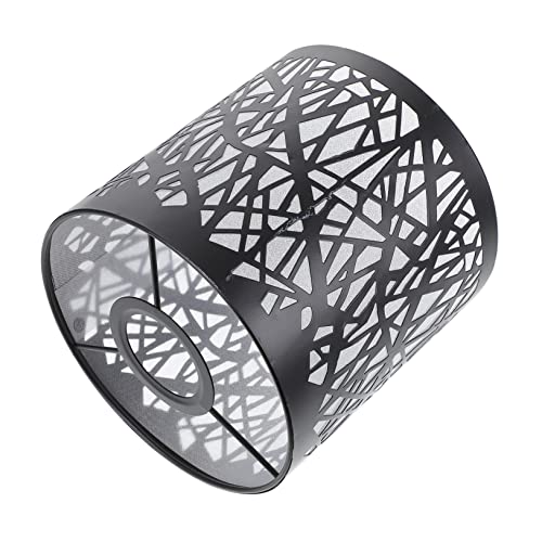 HOMSFOU Kleiner Lampenschirm Aus Eisen Eleganter Tischlampenschirm Im Modernen Design Für Tischlampe Stehlampe Und Nachttischlampe Sanftes Licht Augenschonend Mit Vogel-nest-muster von HOMSFOU