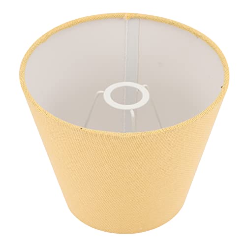 HOMSFOU Konischer Schirm Kleiner Gelber Lampenschirm Kleine Tischlampenschirme Neon Nachttisch Moderne Tischlampe Trommellampenschirme Moderne Lampe Stofflampenersatz Kleine von HOMSFOU