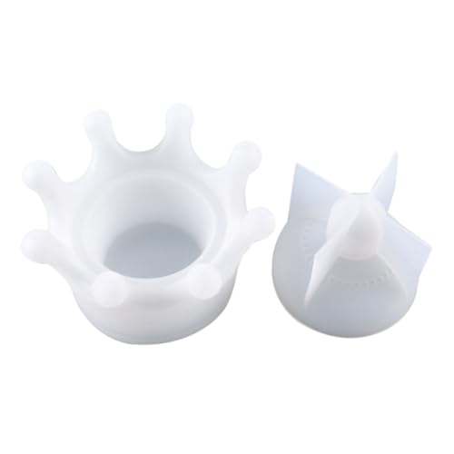 HOMSFOU Kronen Silikonform mit Festem Deckel Epoxidharz Aufbewahrungsbox Gießform für Schmuckkästchen Kerzenhalter DIY Basteln Vielseitig Wiederverwendbar Edles Home Decor HOMSFOU Kronen Silikonform mit Festem Deckel Epoxidharz Aufbewahrungsbox Gießform für Schmuckkästchen Kerzenhalter DIY Basteln Vielseitig Wiederverwendbar Edles Home Decor von HOMSFOU