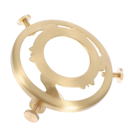 HOMSFOU Kupfer-Lichtsockel-Schattenring mit widerstandsfähiger Beschichtung, präzise Schnalle, Lampenhalterung für stabile Installation, multifunktionale Lampenschirmteile für Tisch- und Stehlampen HOMSFOU Kupfer-Lichtsockel-Schattenring mit widerstandsfähiger Beschichtung, präzise Schnalle, Lampenhalterung für stabile Installation, multifunktionale Lampenschirmteile für Tisch- und Stehlampen von HOMSFOU