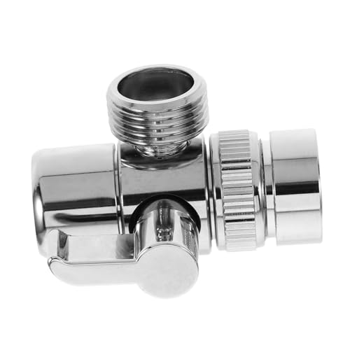 HOMSFOU Kupfer Wasserhahn Adapter Verteiler mit Dichtem Anschluss Langlebig und Rostfrei Geeignet für Waschmaschine und Geschirrspüler Kompakter Schlauchanschluss für Küche und Garten von HOMSFOU