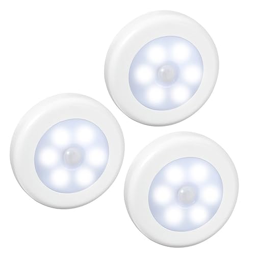 HOMSFOU LED Bewegungslicht mit Infrarot Sensor Automatisches Nachtlicht für Innenräume für Schränke und Treppen Weißes Licht von HOMSFOU