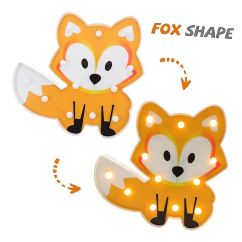 HOMSFOU LED Nachtlicht Fuchs Kinderzimmer Lampe Dekorative LED Tierlampe Warmes Licht Cartoon Design als Geschenk für Mädchen Jungen Schlafzimmer HOMSFOU LED Nachtlicht Fuchs Kinderzimmer Lampe Dekorative LED Tierlampe Warmes Licht Cartoon Design als Geschenk für Mädchen Jungen Schlafzimmer von HOMSFOU