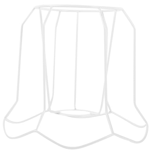 HOMSFOU Lampenschirm Gestell aus Stabile DIY Lampenschirmrahmen für Tischlampen Modernes Design Vielseitig Verwendbar für Wohnzimmer Restaurant von HOMSFOU