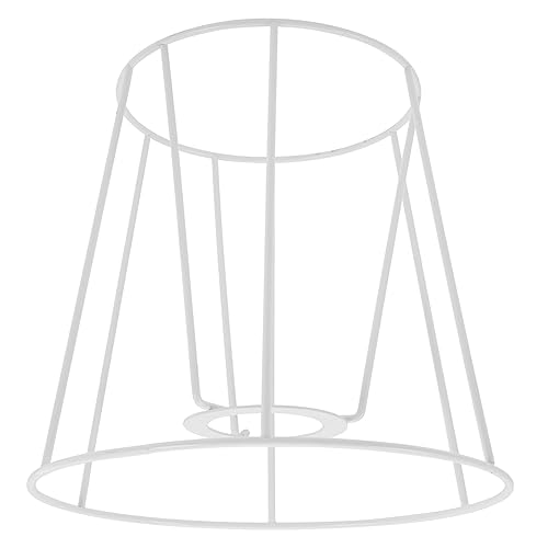 HOMSFOU Lampenschirm Ring Halterung Eisen Diy Lampenschirm Zubehör für Tischlampe Deckenleuchte und Kronleuchter Stabil und Langlebig Geeignet für Fassung oben Unten Schräg von HOMSFOU