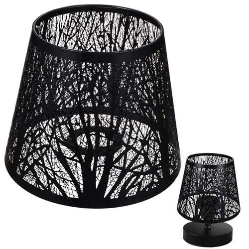HOMSFOU Lampenschirm im Baumschatten Design Moderner Ersatz für Tischlampen für Schlafzimmer und Wohnzimmer Rustikale Lichtdeko von HOMSFOU