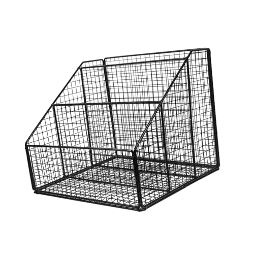 HOMSFOU Metallgeflecht Buchständer für Dokumente und Bücher Freistehender Organizer Schwarz Stabil Multifunktional für Büro und Zuhause HOMSFOU Metallgeflecht Buchständer für Dokumente und Bücher Freistehender Organizer Schwarz Stabil Multifunktional für Büro und Zuhause von HOMSFOU