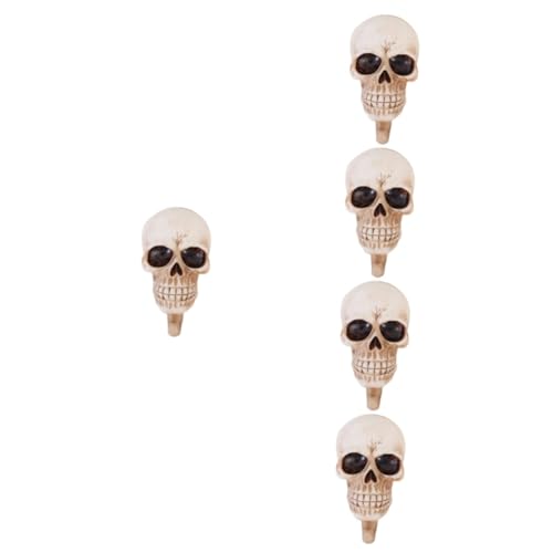 HOMSFOU Mantel 5 Stück Totenkopf-Haken Kappendekorationen Haken Für Kleidung Handskulptur Huthaken Totenkopf-Schlüsselhalter Lustiger Schlüsselhalter Dekorativer Party-Haken Dekorativer von HOMSFOU