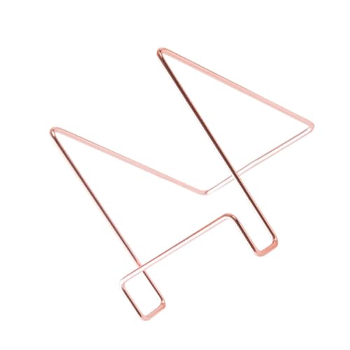 HOMSFOU Metall Bücherregal Tablet Halter Stand Rosegold Elektroplattiert Tragbarer Desktop Ständer Für Home Office Buchständer Tablethalterung von HOMSFOU