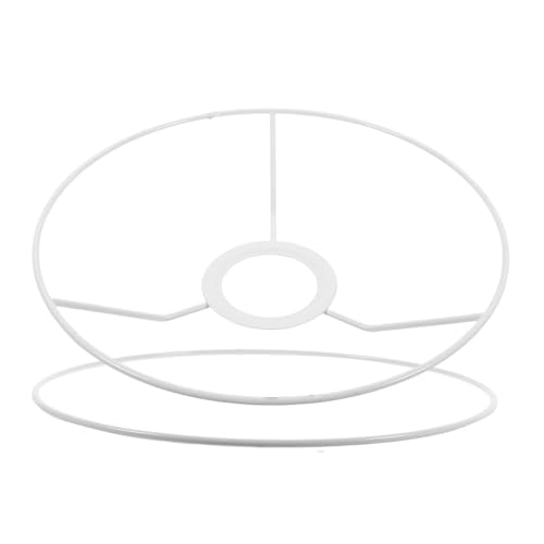 HOMSFOU Metall Lampenschirm Rahmen Ring Fassung DIY Lampenschirm Zubehör Rund Robust Langlebig Vielseitig für Deckenleuchten Tischlampen Stehlampen von HOMSFOU