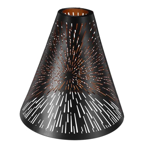 HOMSFOU Metall Lampenschirm Schwarz Eisen Geschnitzt Design Tischlampe Pendelleuchten Abdeckung für Wohnzimmer und Schlafzimmer Dekorativer Lampenschirm für Zuhause HOMSFOU Metall Lampenschirm Schwarz Eisen Geschnitzt Design Tischlampe Pendelleuchten Abdeckung für Wohnzimmer und Schlafzimmer Dekorativer Lampenschirm für Zuhause von HOMSFOU