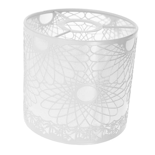 HOMSFOU Metall Lampenschirm Weiß Lochdurchmesser Deckenlampe Lampenabdeckung Für Flur Wandlampe Modernes Design Romantische Beleuchtung Vielseitig Einsetzbar von HOMSFOU