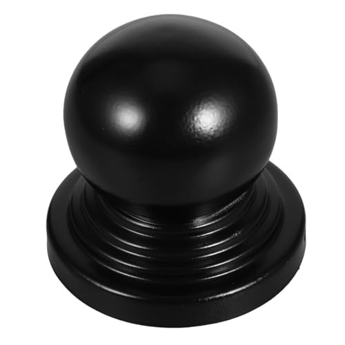 HOMSFOU Metallkugel pfostenkappe Schwarz Robuste Abdeckkappe für Zaunpfosten Dekorative Geländerabdeckung Wetterbeständig Vielseitig für Garten Terrasse und Tor Geeignet HOMSFOU Metallkugel pfostenkappe Schwarz Robuste Abdeckkappe für Zaunpfosten Dekorative Geländerabdeckung Wetterbeständig Vielseitig für Garten Terrasse und Tor Geeignet von HOMSFOU