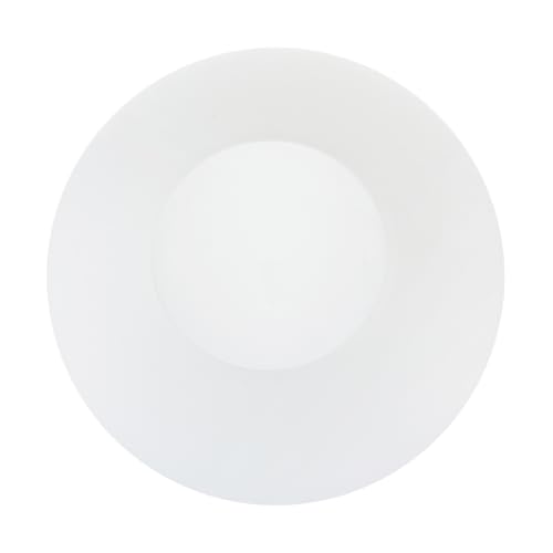 HOMSFOU Milchglas Kugel Lampenschirm Moderner Ersatz für Pendelleuchte Tisch und Wandleuchte Frosted Glass Globe für Gleichmäßige Lichtverteilung Installieren Reinigen von HOMSFOU