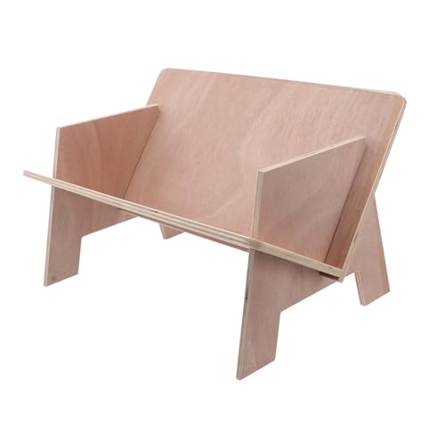 HOMSFOU Mini Bücherregal aus Holz Kompakter Schreibtisch Organizer für Dokumente Einfach zu Montierendes Regal für Büro Zuhause Schule Platzsparende Aufbewahrungslösung von HOMSFOU