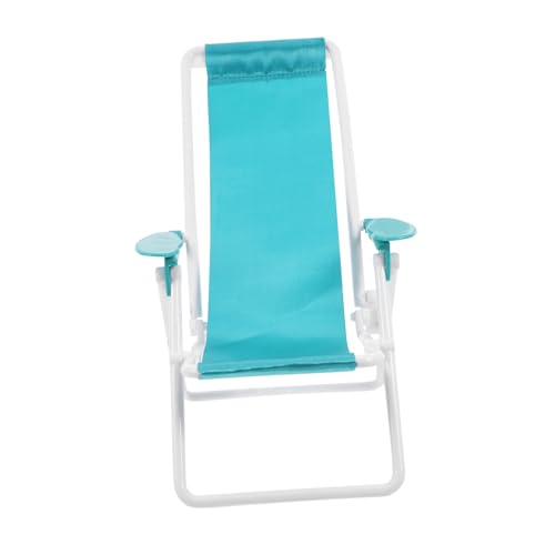 HOMSFOU Mini Klappstuhl Für Puppenhaus Ergonomischer Strandstuhl Mit Verstellbarem Rückenlehne Leicht Und Tragbar Für DIY-gärten Und Mikrolandschaften von HOMSFOU